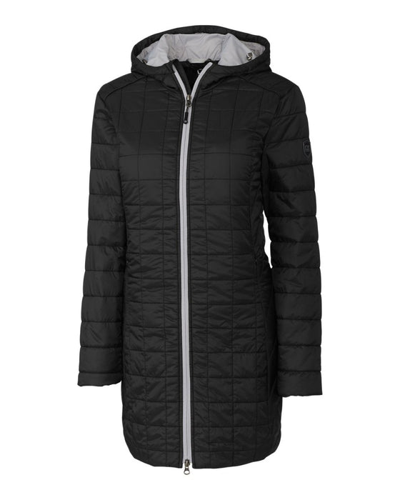 Cutter & Buck Rainier PrimaLoft® Womens Eco Insulated Hooded Long Coat - Cutter & Buck