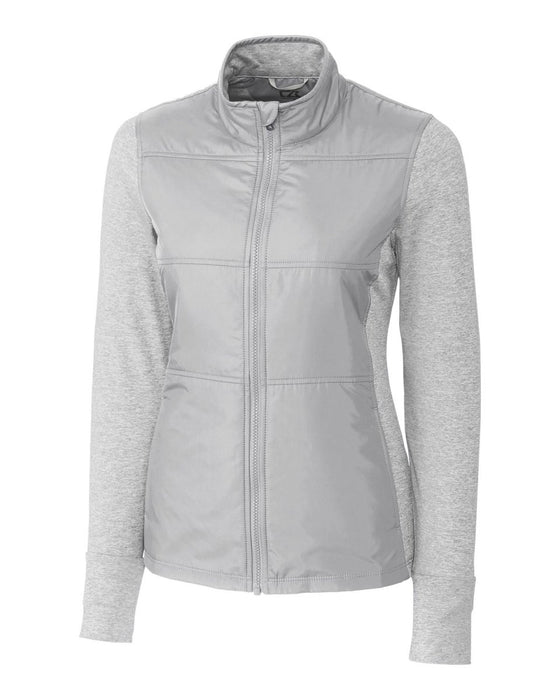 Cutter & Buck Stealth Hybrid Quilted Womens Full Zip Windbreaker Jacket - Cutter & Buck