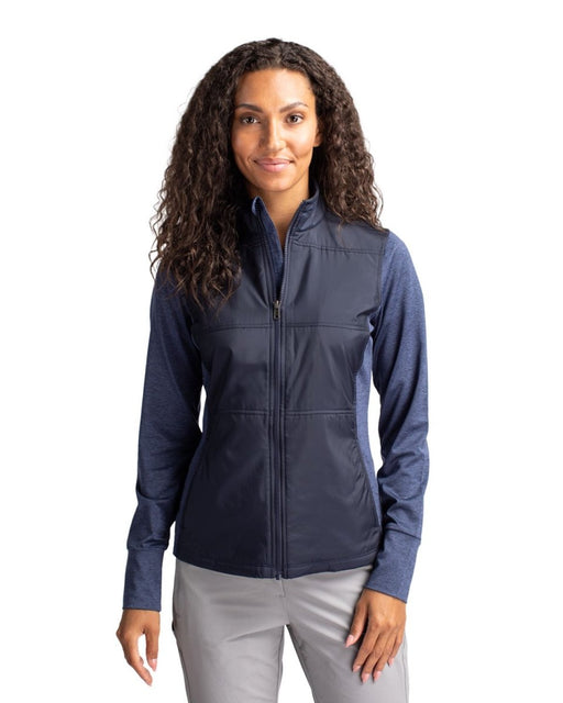 Cutter & Buck Stealth Hybrid Quilted Womens Full Zip Windbreaker Jacket - Cutter & Buck