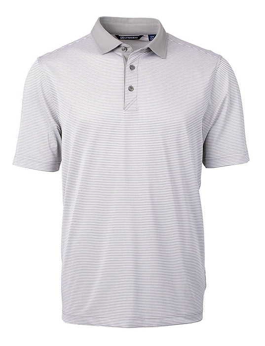 Cutter & Buck Virtue Eco Pique Micro Stripe Recycled Mens Polo - Cutter & Buck