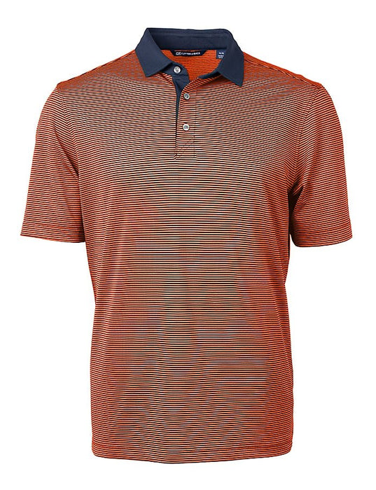 Cutter & Buck Virtue Eco Pique Micro Stripe Recycled Mens Polo - Cutter & Buck