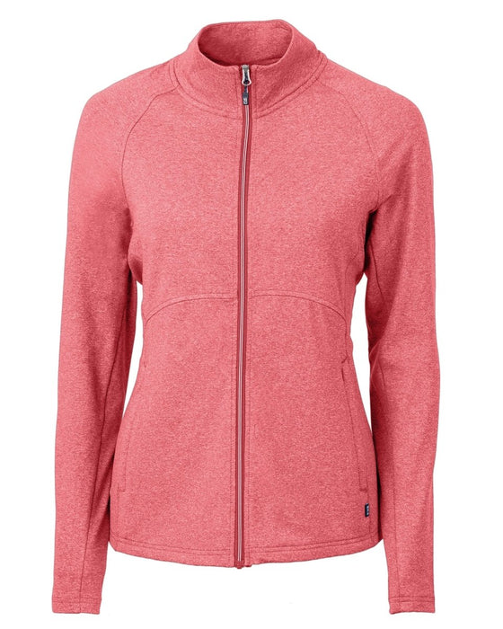 Cutter & Buck Women's Adapt Eco Knit Heather Recycled Full Zip Jacket - Cutter & Buck