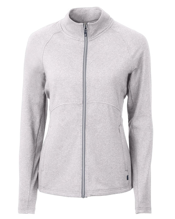 Cutter & Buck Women's Adapt Eco Knit Heather Recycled Full Zip Jacket - Cutter & Buck