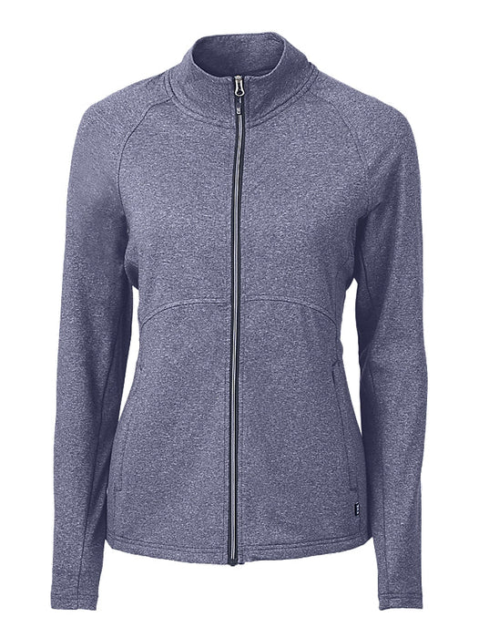 Cutter & Buck Women's Adapt Eco Knit Heather Recycled Full Zip Jacket - Cutter & Buck