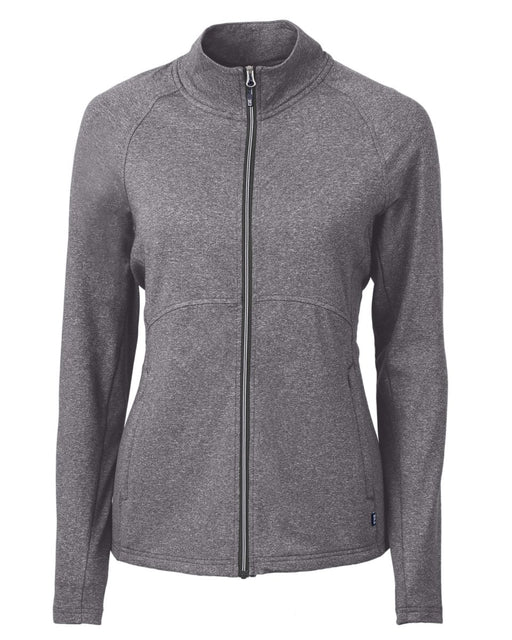 Cutter & Buck Women's Adapt Eco Knit Heather Recycled Full Zip Jacket - Cutter & Buck