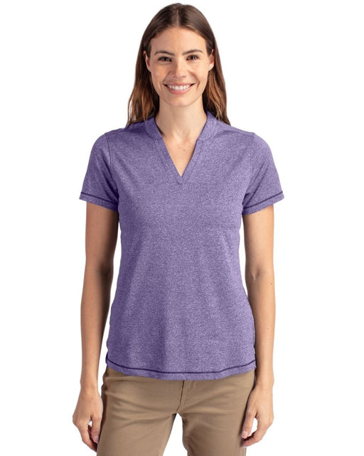 Cutter & Buck Women's Forge Heathered Stretch Blade Top - Cutter & Buck