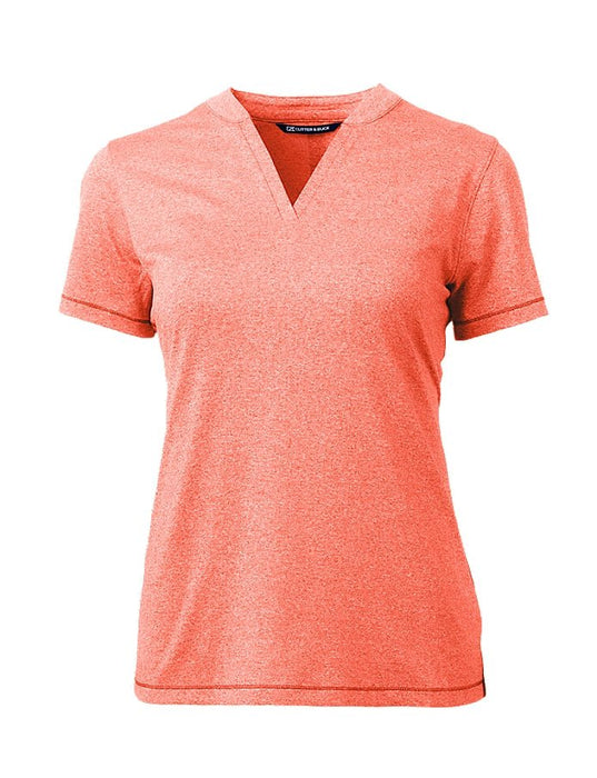 Cutter & Buck Women's Forge Heathered Stretch Blade Top - Cutter & Buck