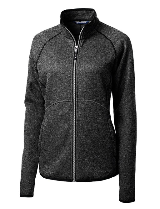 Cutter & Buck Women's Mainsail Sweater-Knit Full Zip Jacket - Cutter & Buck