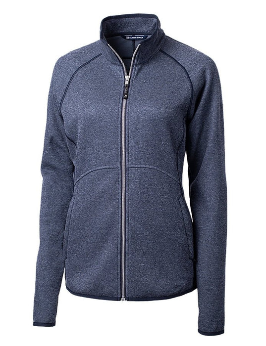 Cutter & Buck Women's Mainsail Sweater-Knit Full Zip Jacket - Cutter & Buck