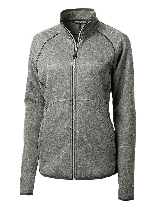 Cutter & Buck Women's Mainsail Sweater-Knit Full Zip Jacket - Cutter & Buck