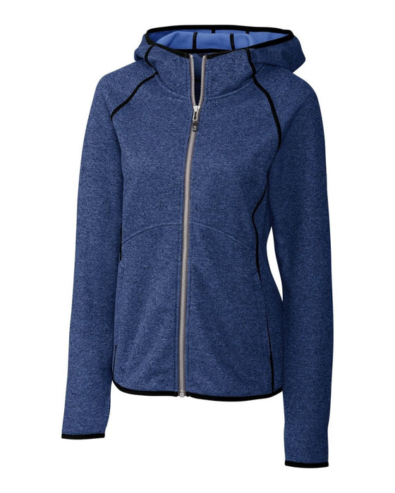 Cutter & Buck Women's Mainsail Sweater-Knit Hoodie Full Zip Jacket - Cutter & Buck