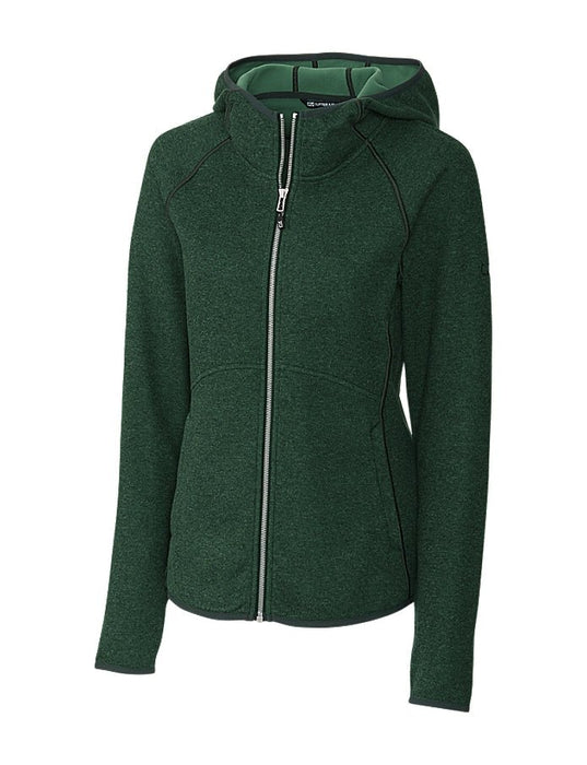 Cutter & Buck Women's Mainsail Sweater-Knit Hoodie Full Zip Jacket - Cutter & Buck