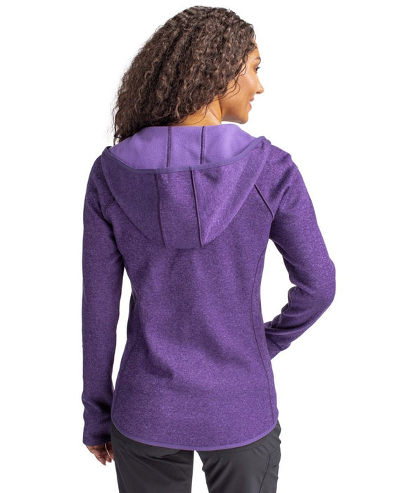 Cutter & Buck Women's Mainsail Sweater-Knit Hoodie Full Zip Jacket - Cutter & Buck