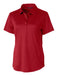 Cutter & Buck Womens Prospect Textured Stretch Short Sleeve Polo - Cutter & Buck