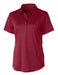 Cutter & Buck Womens Prospect Textured Stretch Short Sleeve Polo - Cutter & Buck