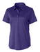 Cutter & Buck Womens Prospect Textured Stretch Short Sleeve Polo - Cutter & Buck