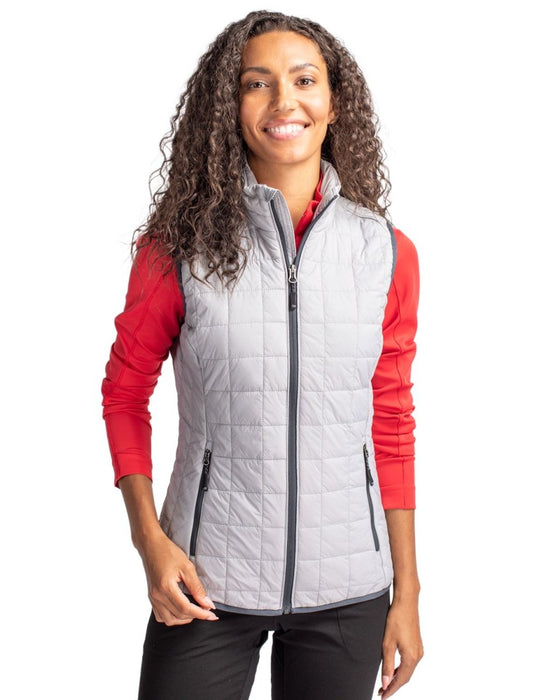 Cutter & Buck Women's Rainier PrimaLoft Eco Full Zip Vest - Cutter & Buck