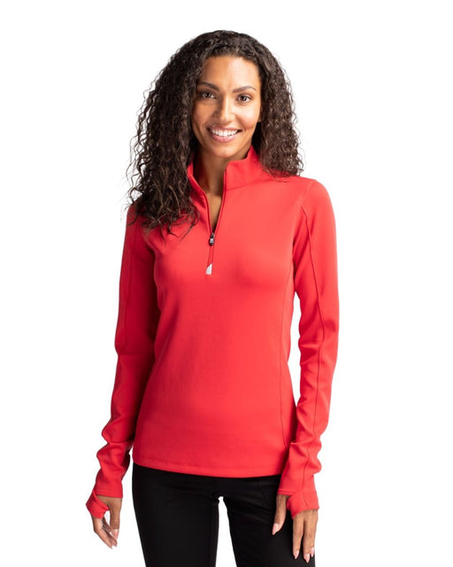 Cutter & Buck Women's Traverse Stretch Quarter Zip Pullover - Cutter & Buck