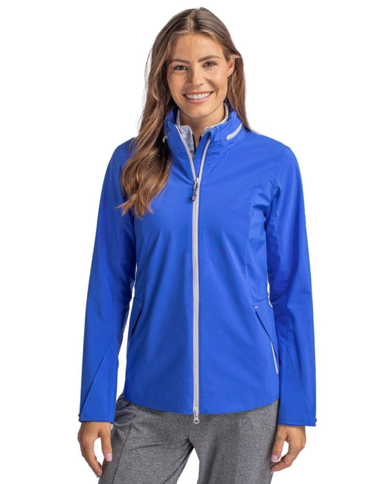 Cutter & Buck Women's Vapor Water Repellent Stretch Full Zip Rain Jacket - Cutter & Buck