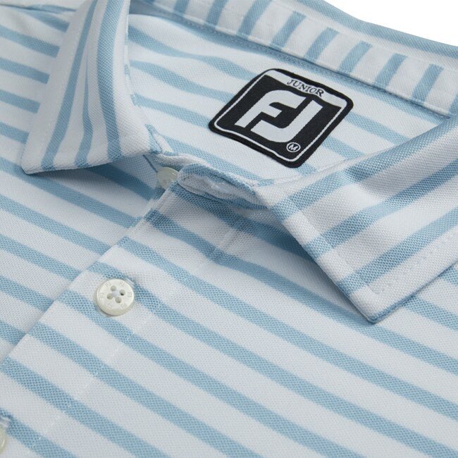 Footjoy Boy's Striped Pique Self Collar - FootJoy