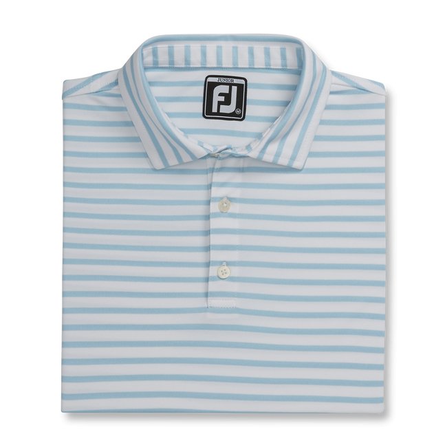 Footjoy Boy's Striped Pique Self Collar - FootJoy