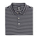 FootJoy Boys Striped Pique Self Collar Navy/White - FootJoy