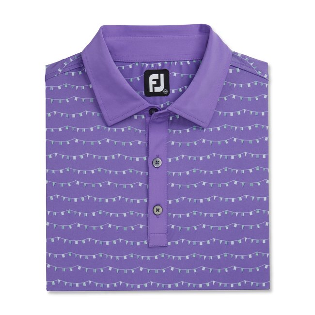 FootJoy Men's Flag Banner Print Lisle Self Collar - FootJoy