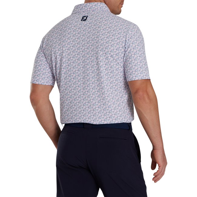 FootJoy Men's Golf Course Doodle Stretch Pique Self Collar - FootJoy