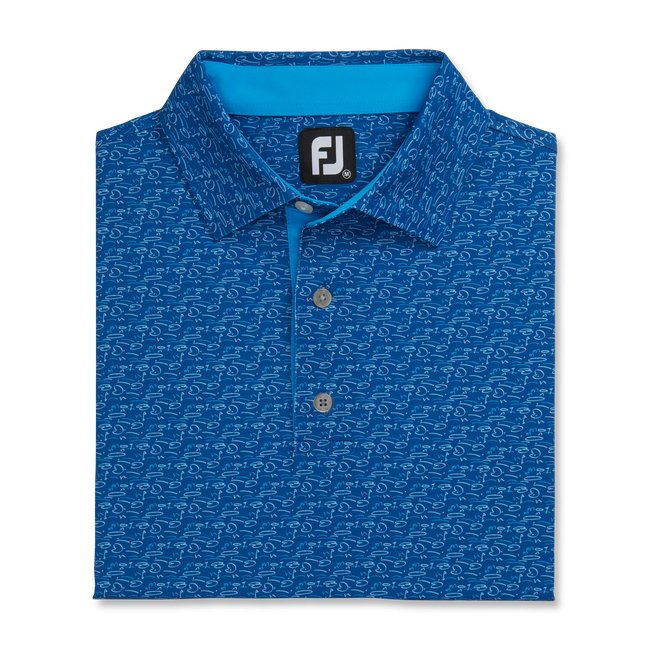 Doodle Footjoy Polo Sale FootJoy Men's Golf Course Doodle Stretch