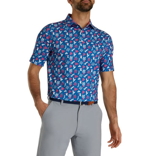 FootJoy Men's Jungle Leaves Lisle Self Collar - FootJoy