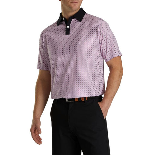 FootJoy Men's Lisle Circle Print Self Collar - FootJoy