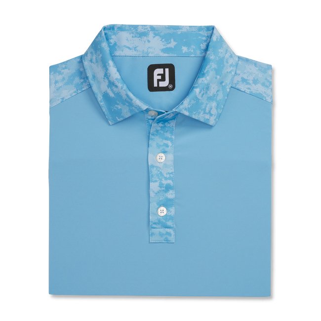 FootJoy Men's Lisle Cloud Camo Trim Self Collar - FootJoy