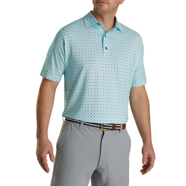 FootJoy Men's Lisle Half Moon Geo Self Collar - FootJoy