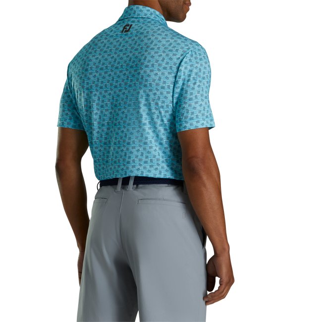 FootJoy Men's Lisle Sketched Print Self Collar - FootJoy