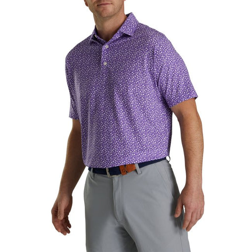 FootJoy Men's Lisle Tossed Tulips Self Collar - FootJoy