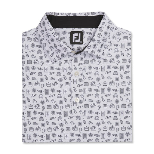 FootJoy Men's Lisle Travel Print Self Collar - FootJoy