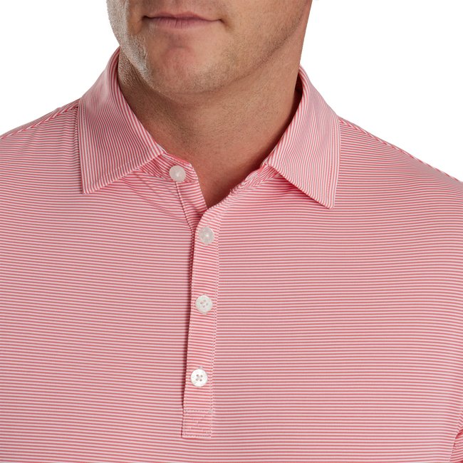 FootJoy Men's Micro Feeder Stripe Lisle Self Collar - FootJoy