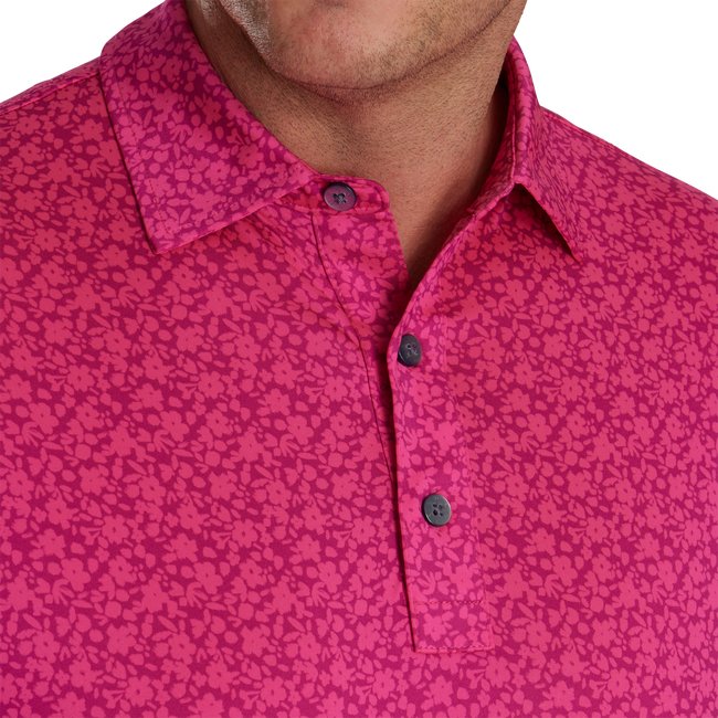 FootJoy Men's Painted Floral Lisle Self Collar - FootJoy