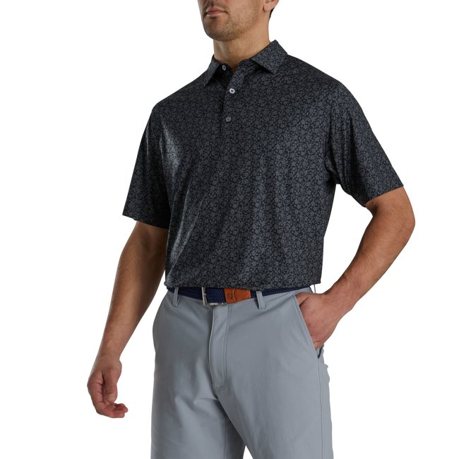 FootJoy Men's Painted Floral Lisle Self Collar - FootJoy