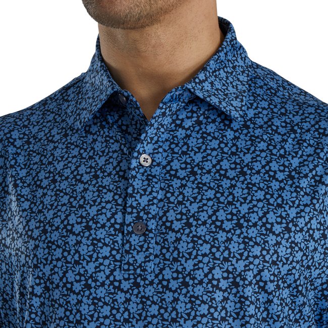 FootJoy Men's Painted Floral Lisle Self Collar - FootJoy