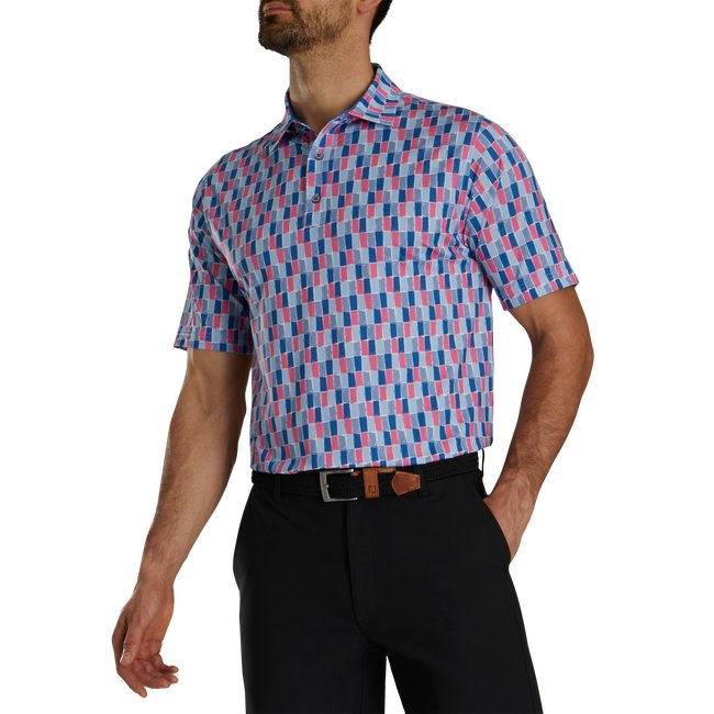 FootJoy Men's Painted Tile Lisle Self Collar - FootJoy