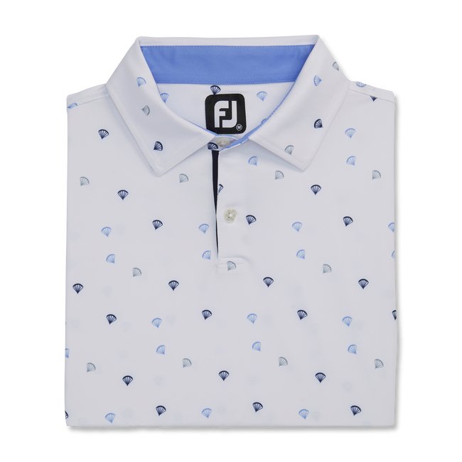 FootJoy Men's Parachute Print Lisle Self Collar - FootJoy