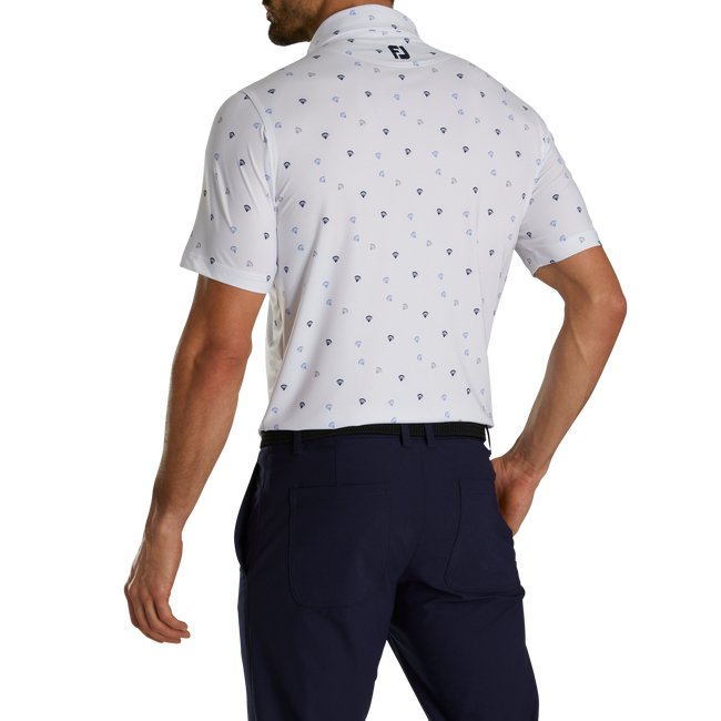 FootJoy Men's Parachute Print Lisle Self Collar - FootJoy