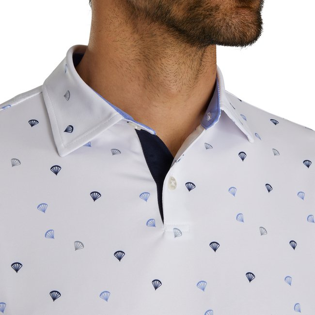 FootJoy Men's Parachute Print Lisle Self Collar - FootJoy