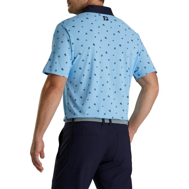 FootJoy Men's Pique Stretch Scattered Floral Self Collar - FootJoy