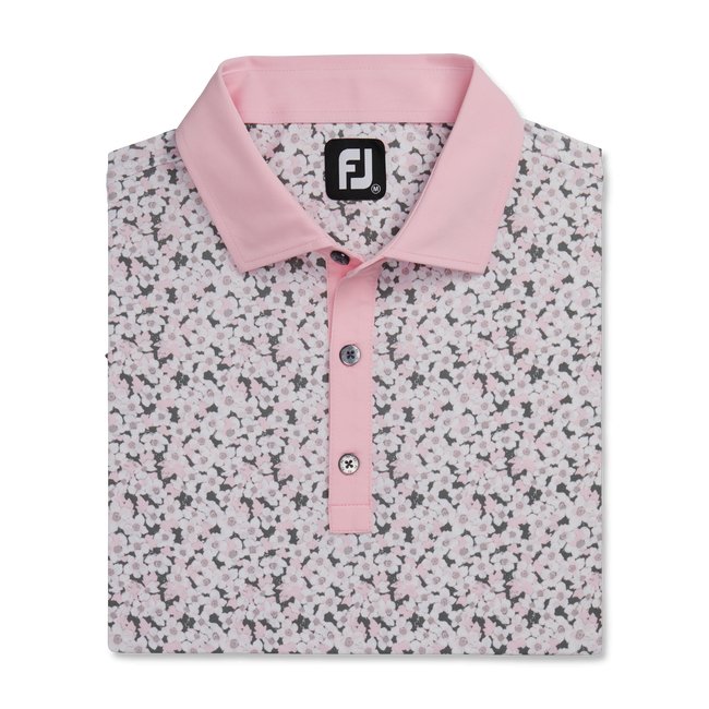 FootJoy Men's Primrose Print Lisle Spread Collar - FootJoy