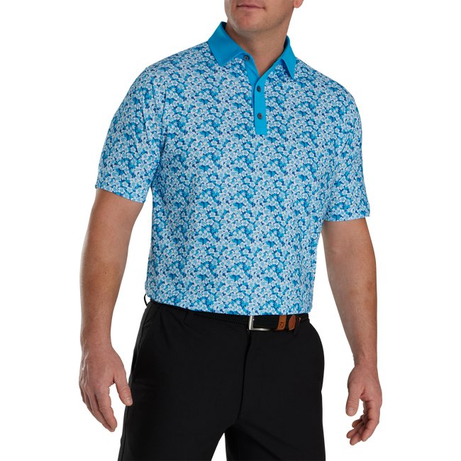 FootJoy Men's Primrose Print Lisle Spread Collar - FootJoy