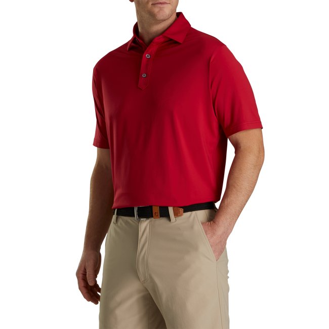 FootJoy Men's Solid Lisle Set On Placket - FootJoy