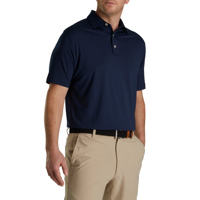 FootJoy Men's Solid Lisle Set On Placket - FootJoy