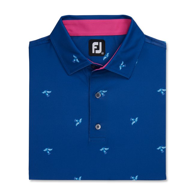 FootJoy Men's Thistle Print Lisle Self Collar - FootJoy